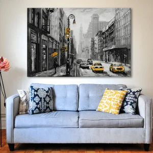 Beautiful Landscapes Abstract Art Canvas Painting For Living Room (LDWA23)