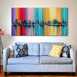 Landscapes Abstract Modern Art Large Canvas Paintings for Home Decor (LDWA04)